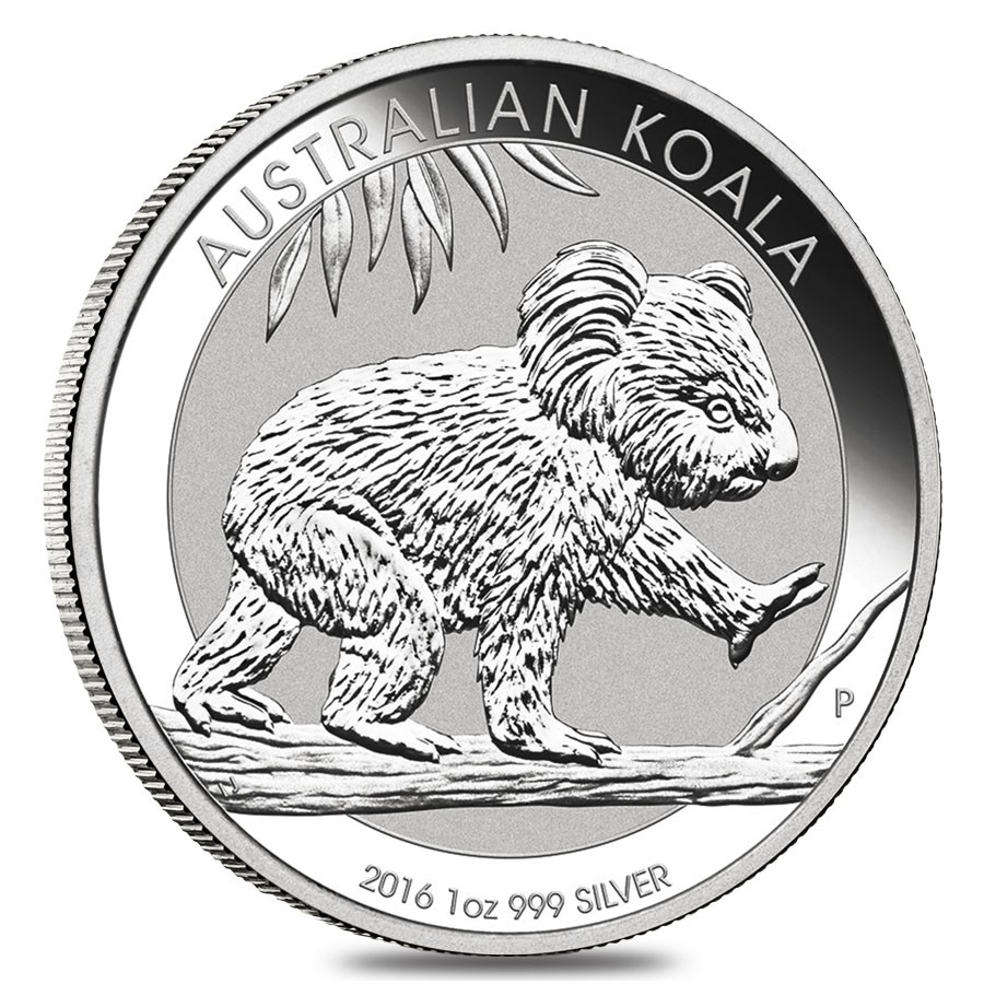 Australia Koala 2016 1 dollaro 1 OZ (31,1 gr.) Argento 999 Silver Coin