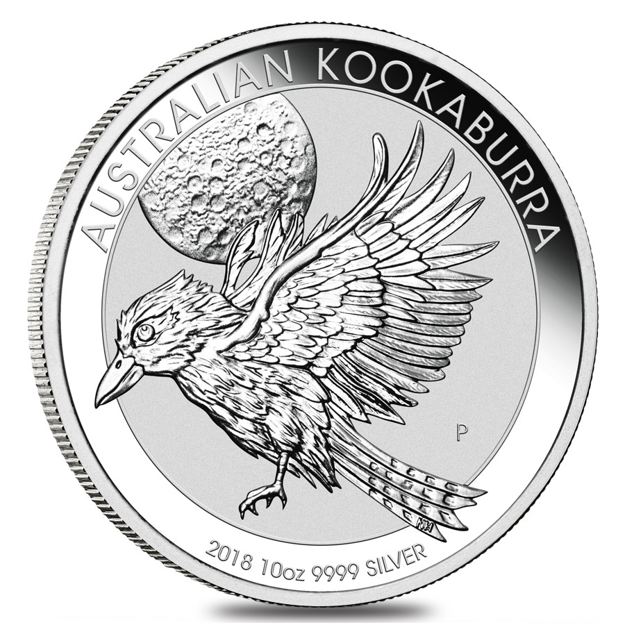 Australia Kookaburra 2018 10 Dollari 10 OZ (311 gr.) Argento 999 Silver Coin