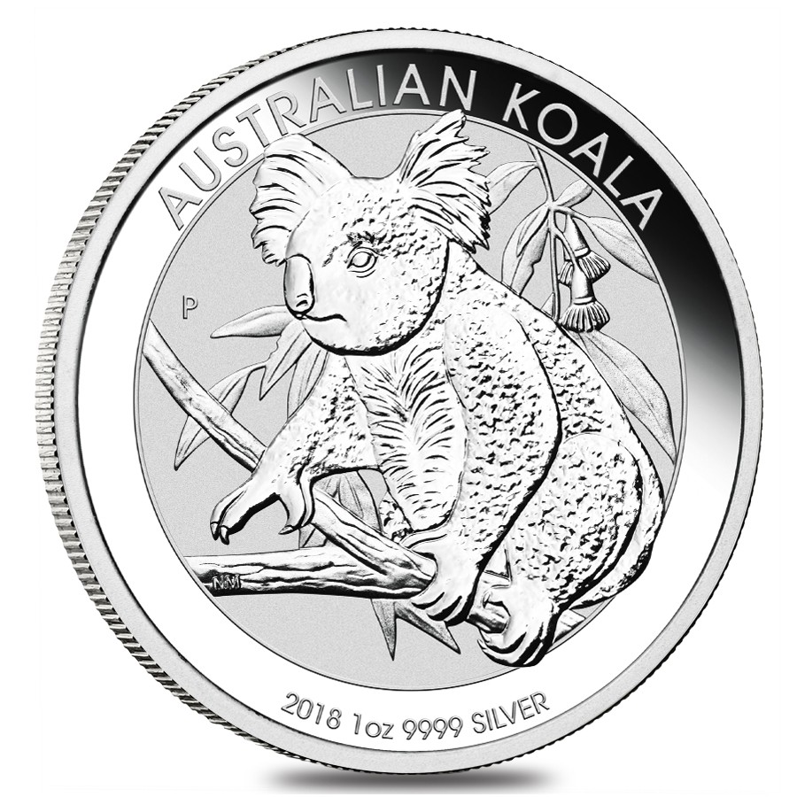 Australia Koala 2018 1 dollaro 1 OZ (31,1 gr.) Argento 999 Silver Coin