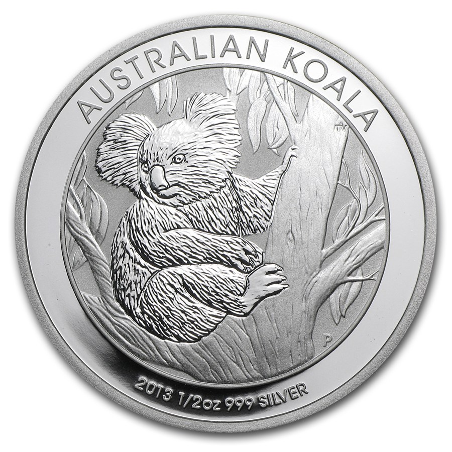 Australia Koala 2013 50 cents 0.5 OZ (15,55 gr.) Argento 999 Silver Coin