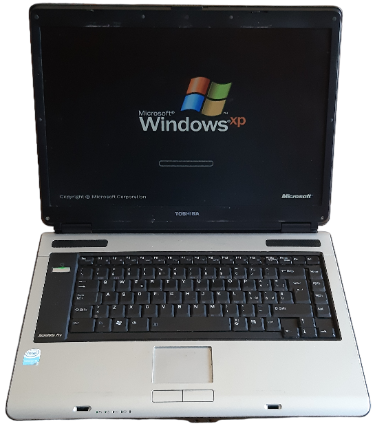 Notebook Vintage Toshiba Satellite Pro A100 mod. PSAA3E Windows XP Professional