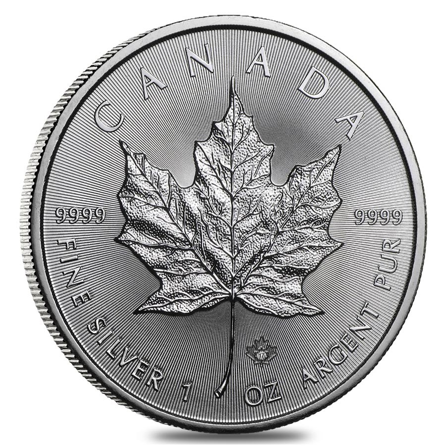 Canada Maple Leaf 2017 1 Dollar 1 OZ (31,1 gr.) Royal C. Mint Argento 999 Silver