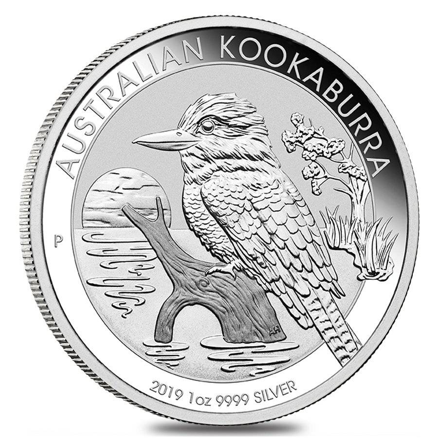 Australia Kookaburra 2019 1 Dollaro 1 OZ (31,1 gr.) Argento 999 Silver Coin