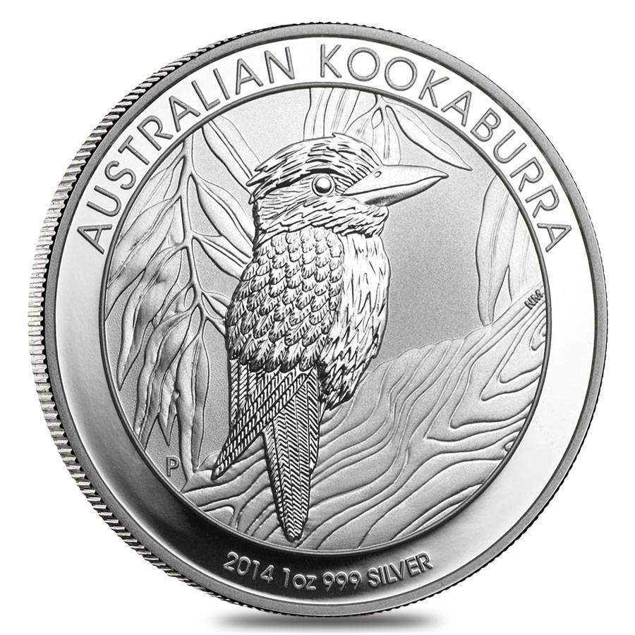 Australia Kookaburra 2014 1 Dollaro 1 OZ (31,1 gr.) Argento 999 Silver Coin
