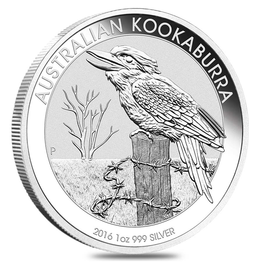 Australia Kookaburra 2016 1 Dollaro 1 OZ (31,1 gr.) Argento 999 Silver Coin